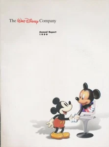 Walt Disney Annual Report-1999-(old &  new Mickeys) - Picture 1 of 1
