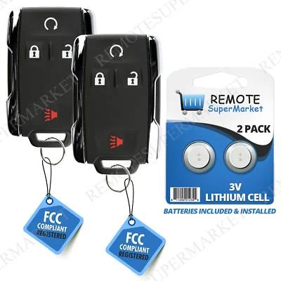 2 Replacement for Chevrolet 07-13 Avalanche 11-15 Captiva Sport Remote Fob 4B Foto 1 de 4