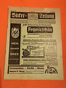 👍Historische Deutsches Reich "Bäckerzeitung" 1938, 3. Reich! Selten! TOP!!!👈 - Bild 1 von 7