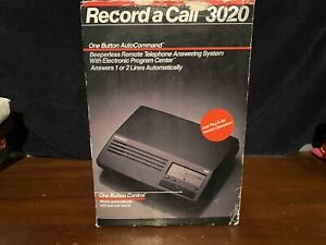 Record A Call 3020 Beeperless Remote Telephone Answering System Brand New 