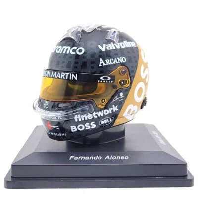 Casco 2024 Fernando Alonso Aston Martin F1 Team British GP - 1/5 Spark Models - Immagine 1 di 3