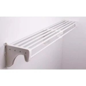 EZ Shelf Closet System 10.5"x74.3"x12" Closet Shelf+Rod White w/Bracket+Wire - Picture 1 of 4