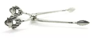 1915 - 1932 Pinze da zucchero ghianda argento sterling 925 Georg Jensen 4 pollici - Foto 1 di 6