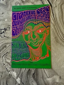Postal de concierto GRATEFUL DEAD Doors '67 BG 45 Fillmore Auditorium SF WES WILSON - Imagen 1 de 3