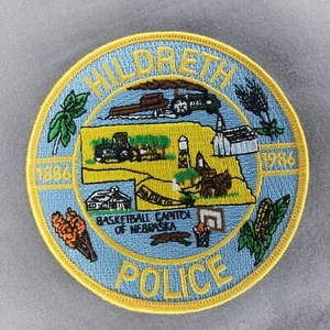 Hildreth NE Nebraska Polizei 4" Patch Basketball Kapitol - Bild 1 von 2