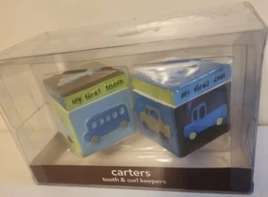 Baby Tooth and First Haircut Curl Holder Keepsake Set Carters VW Bug Truck Car  - Picture 1 of 10