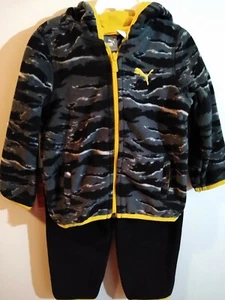 Puma kids 3 pc Set, Fleece Hoodie & Fleece Pants, T Shirt SZ 12Month Multicolor - Picture 1 of 5