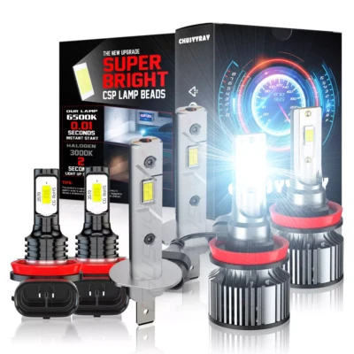 Faros LED de haz alto bajo bombilla antiniebla H1 + H11 para Ford Focus 2012-2018 6X Foto 1 de 4