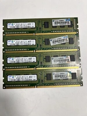 ¡Lote de 8 GB (4 x 2 GB) Samsung DDR3 RAM 1RX8 PC3-10600U M378B5773CH0-CH9 de escritorio! Foto 1 de 4