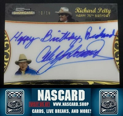 2012 Press Pass Showcase Petty 75 Birthday Gold Cale Yarborough /10 Inscription - Image 1 of 2