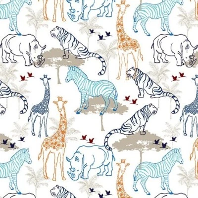 Shannon Embrace Doble Gasa Jungle Cruise Cobalt - por yarda Foto 1 de 3