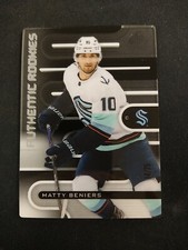 2022-23 UD SP GAME USED Matty Beniers Crystal 14/25 RC Rookie SEATTLE KRAKEN NB