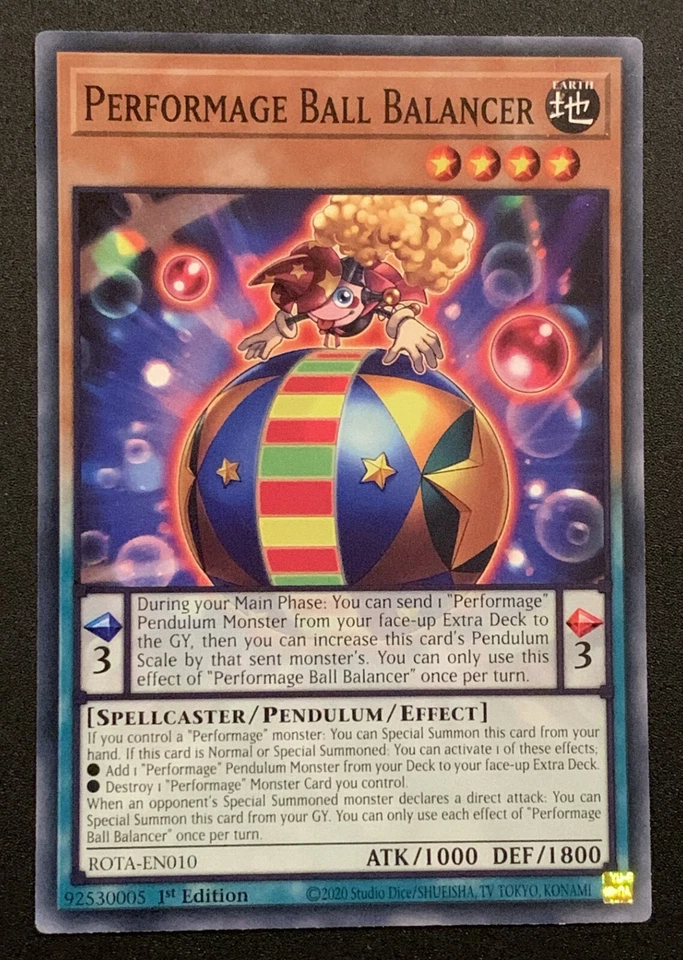 Performage Ball Balancer - ROTA-EN010 - Common - 1st Edition - Yugioh TCG - Image 1 of 3