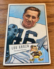 1952 BOWMAN SMALL #105 LOU GROZA Cleveland Browns Ohio State VG