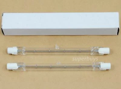 2x R7 R7S 118mm 300W Halogen Light Linear Tungsten Tube Globe 2000 Hour 220-240V - Image 1 of 3