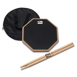 Tiger 10" Drum Practice Pad with Tiger Hickory 5B Drumsticks - Picture 1 of 7