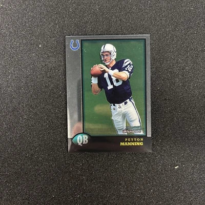 Tarjeta de novato 1998: Bowman: Chrome Preview: #BCP1 Peyton Manning Foto 1 de 2