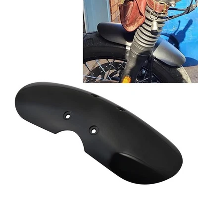 Gloss Black Short Front Fender Mudguard Fit for Triumph Bonneville T100 2001-20 - Image 1 of 4