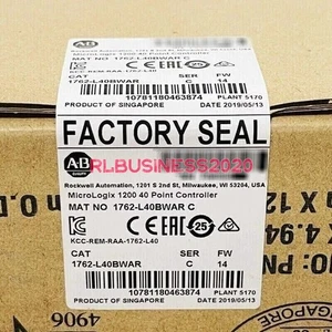 New Factory Sealed AB 1762-L40BWAR SER C MicroLogix 1200 40 Point Controller - Picture 1 of 8