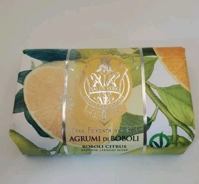 Jabón esculpido cítrico La Florentina Boboli ingredientes naturales Italia 7 oz 200 g Foto 1 de 3