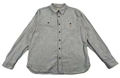 Camisa Ralph Lauren Denim & Supply XL a Rayas Abotonada Trabajo de Ingeniería Foto 1 de 4