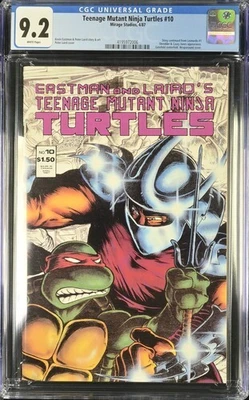 Teenage Mutant Ninja Turtles #10  CGC 9.2 - NM- RARE - Shredder App. - Image 1 of 2