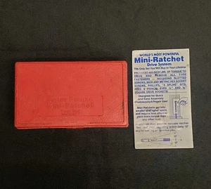 Caja Original Para Wadsworth Super Deluxe K47P De Colección MINI JUEGO DE HERRAMIENTAS DE TRINQUETE EE. UU. Estuche - Imagen 1 de 11