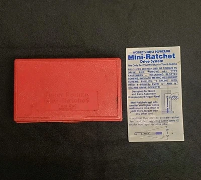 Original Box For Wadsworth Super Deluxe K47P Vtg MINI RATCHET TOOL SET USA Case - Image 1 of 4