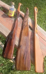 3 Pcs REAL! Louisiana Sinker Cypress & Magnolia Wood Kitchen Wall Art Paddles - Picture 1 of 19
