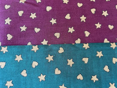 4+ yd Lot Red & Green Stars Hearts Christmas Fabric Little Quilts Fabri-Quilt - Image 1 of 4