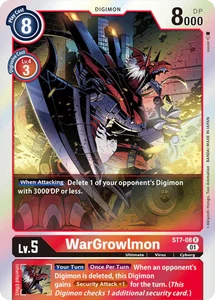 Foil WarGrowlmon ST7-08 R Starter Deck 07: Gallantmon Digimon TCG - Picture 1 of 2