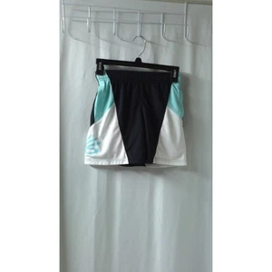 Under Armour Girl's Small Black/Aqua/White Shorts - Picture 1 of 2