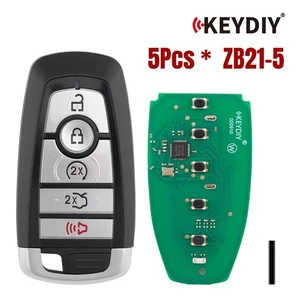 KEYDIY KD ZB21-5 Universal Smart Remote Key 4+1 Buttons for Ford Type 5pcs/lot - Picture 1 of 7