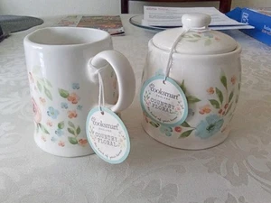 Cooksmart Country Floral Creamer Jug & Sugar Bowl. - Picture 1 of 2