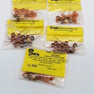 50 Onieda Copper-Plated 3AG Fuse Holder Pigtail Replacements for PCBs - Picture 1 of 4