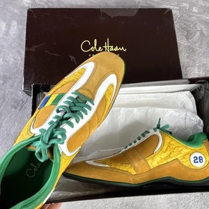 Cole Haan Mundo Oxford Schuhe Herren Größe 8 Senfgrün Straußenleder C04504 - Bild 1 von 16