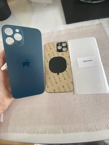 Vitre arrière iphone 12 pro max bleu (pacific blue) apple - Picture 1 of 1