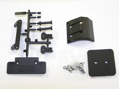 NEW ASSOCIATED RC10GT RICHARD SAXTON Body  Mounts & Bumpers Set Black GS5 - Image 1 of 3
