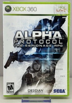 Alpha Protocol The Espionage RPG (XBOX 360) New Factory Sealed CIB Video Game - Image 1 of 4