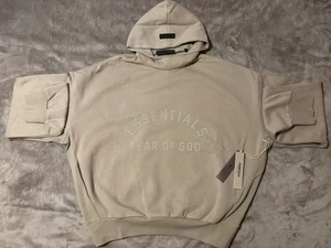 NEW Fear of God Essentials Hoodie Dusty Beige Size Medium 100% Authentic ✅ - Picture 1 of 9