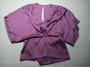 ROBERT RODRIGUEZ Purple Ruffle Blouse Cami Top Size 4 - Picture 1 of 15