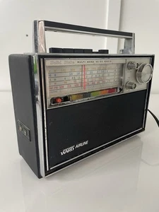 Vtg Montgomery Ward Airline Solid State Radio Corded Working - Picture 1 of 15