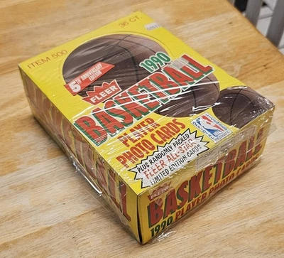 1990-91 NBA Fleer Series 1 Sealed Wax Box - Image 1 of 4