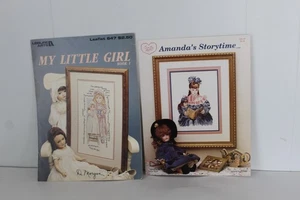 Lote de 2 folletos de punto de cruz Amanda's Storytime & My Little Girl - Imagen 1 de 23