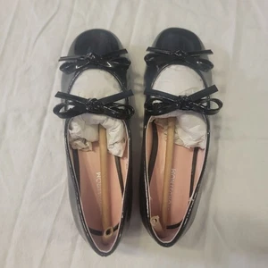 Nordstrom Girls Size 1 Black Patent Leather Shoes Dress Formal NEW - Picture 1 of 4