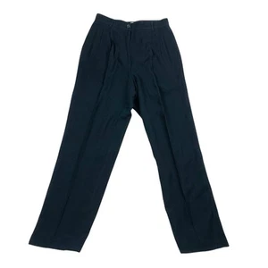Pantaloni eleganti Liz Claiborne collezione vintage anni 90 neri plissettati vita alta taglia 10 - Foto 1 di 7
