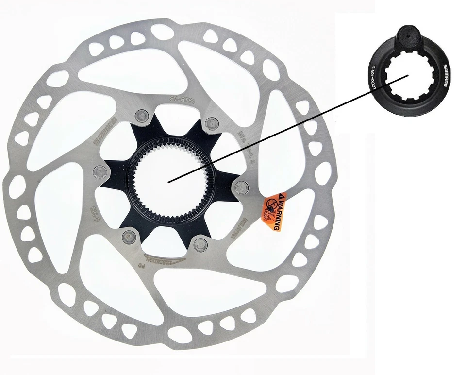 Disco Frenos Shimano Deore SM-RT64 Center-Lock 160mm Con Imán Velocidad ' E-Bike - Imagen 1 de 1