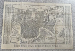 Vintage Map Of Greater NEW ORLEANS LOUISIANA 1931 By WM.E. BOESCH - Picture 1 of 9