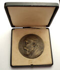 BELGIUM PETER BENOIT Award Medal to EDMOND BORGERS 1926 in Box 70mm Bronze. B8