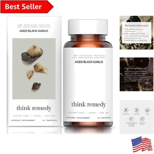 S-AC Enhanced Black Garlic Pills - Wholesome Ingredients - Vegan & GF - 60 Caps - Picture 1 of 9
